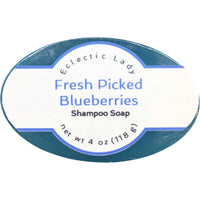Fresh Picked Blueberries Handmade Shampoo Soap