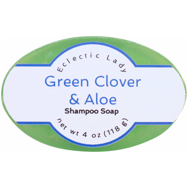 Green Clover And Aloe Handmade Shampoo Soap