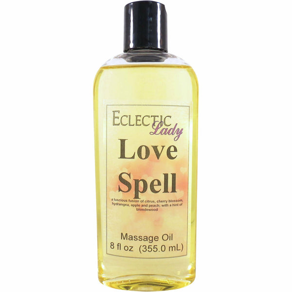 Love Spell Massage Oil, Perfect for Aromatherapy and Relaxation, Prese –  Eclectic Lady