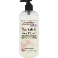 sea salt and rice flower body wash