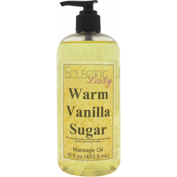 Warm Vanilla Sugar Massage Oil, 8 oz, Size: 8 Ounces