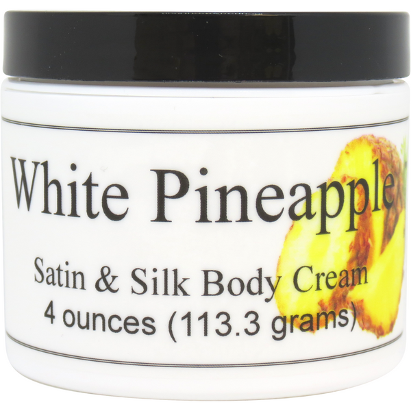 White Pineapple Satin And Silk Cream